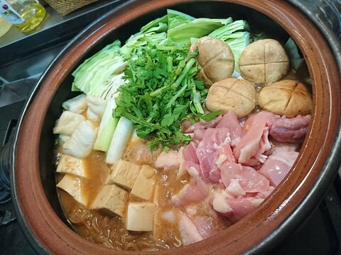 味噌好きさんのための鶏すき焼き